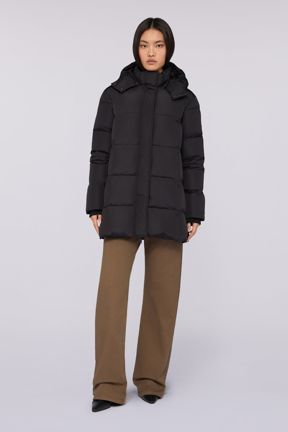 Caban imbottito con cappuccio in nylon 2|dc98cf50c6350e1e9f1f2fb91f962bad23872f019bee0a8db1b3fddc1ea32b31