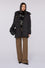 Gefütterter Nylon-Cabanjacke mit Kapuze