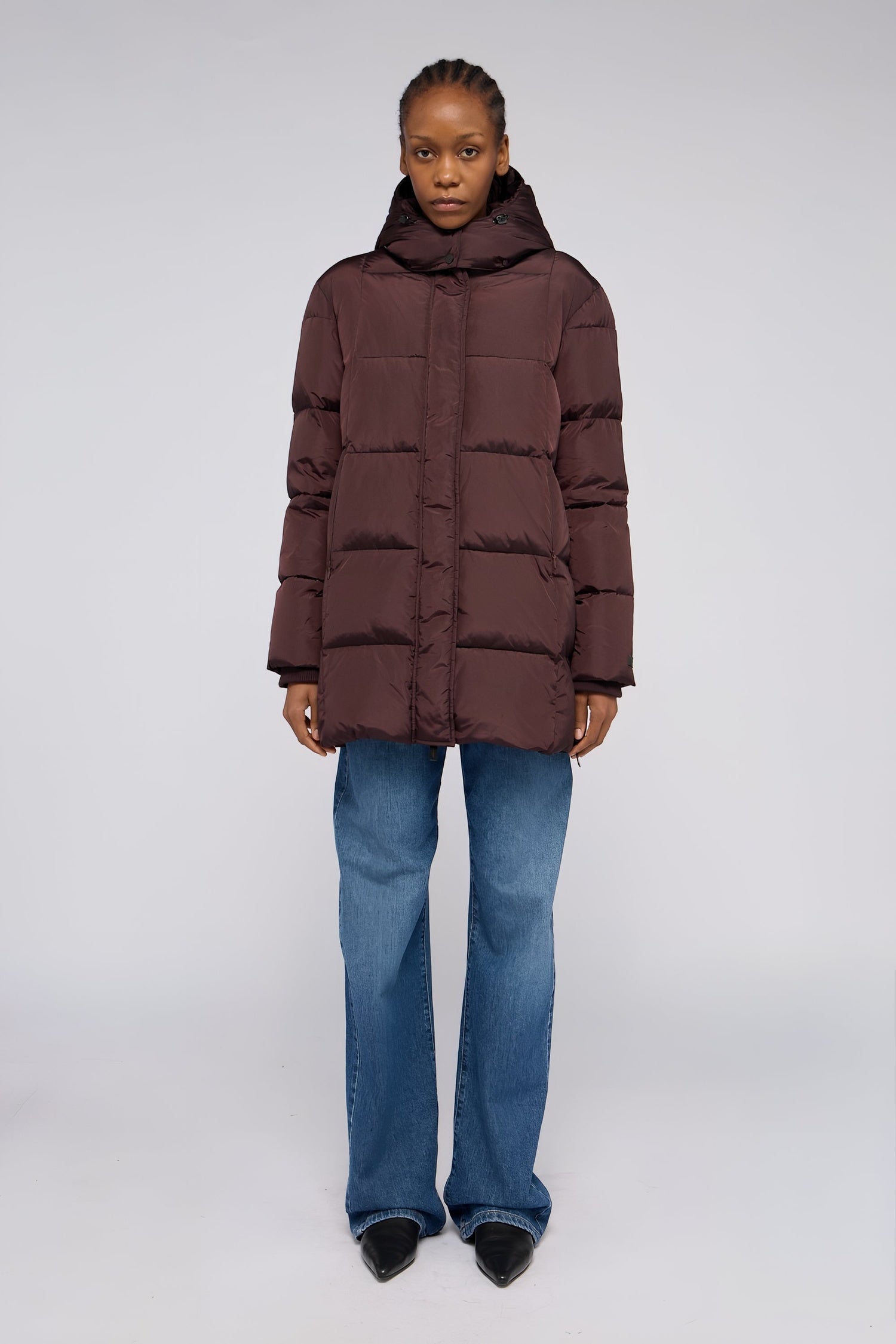 Caban imbottito con cappuccio in nylon 1|3a8cb8b601d4203eb633732ff94504758f6ac97ccbf4efa965509a1e7370b9db