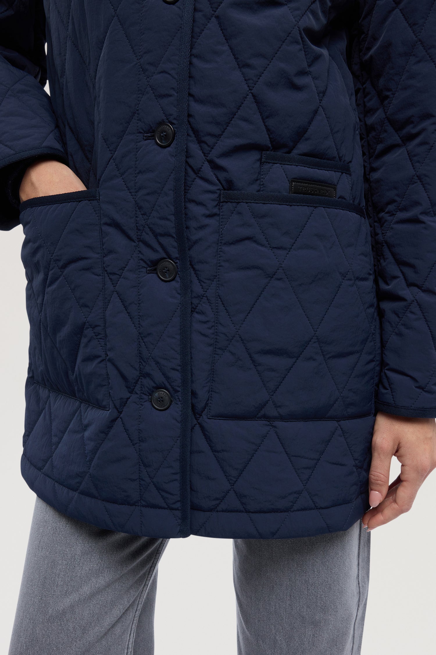 Giacca imbottita lunga in nylon 2|ac9a81d46206d1588f61bd7499f58b95b01838e6472ff043c75e856db03b1586