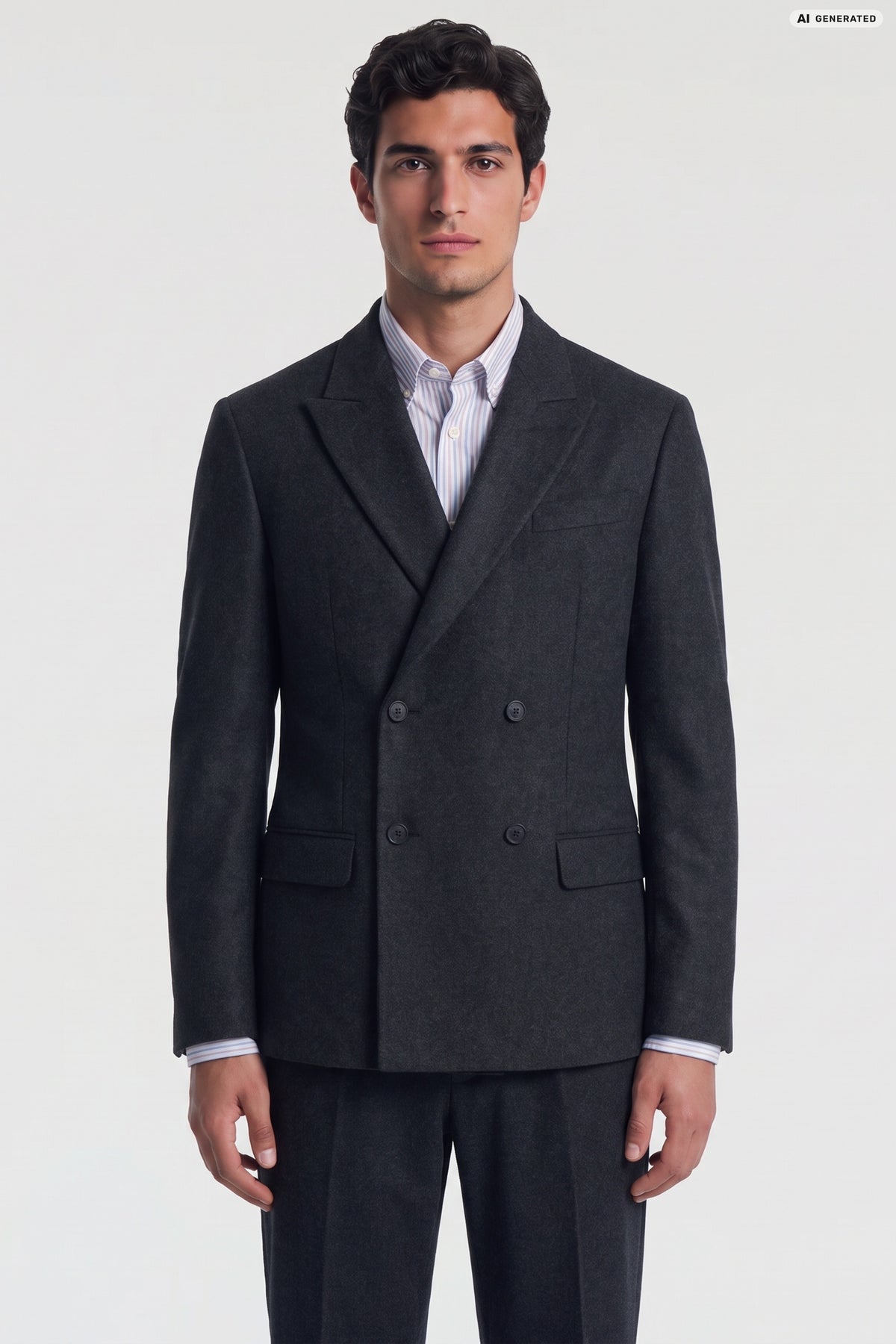 Blazer doppiopetto in flanella