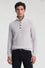 Maglia collo alto abbottonato in misto cashmere