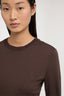 Maglia in jersey di lana con bordi a costine 2