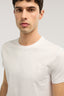 T-shirt slim fit in jersey stretch con ricamo 1