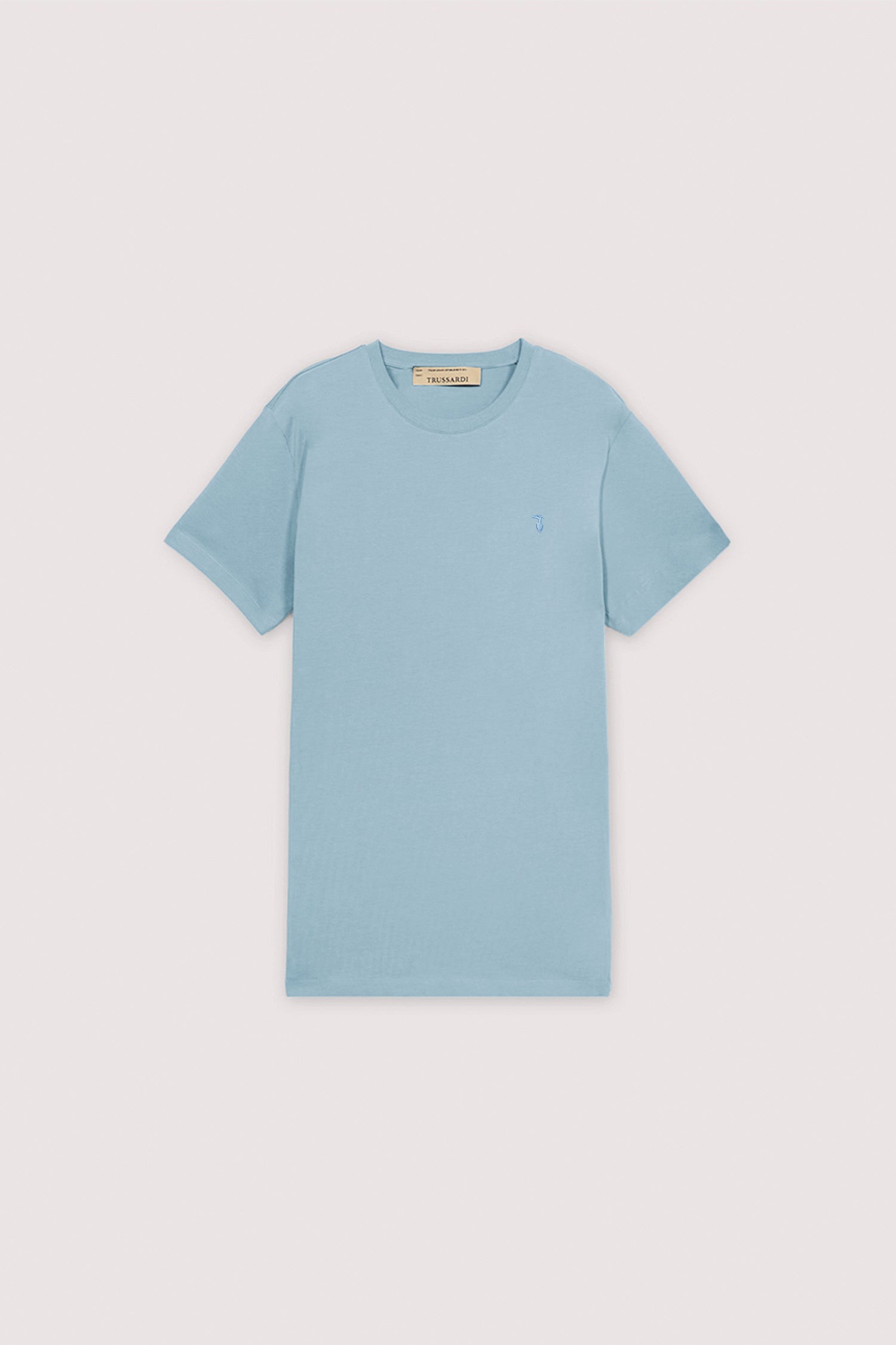 T-shirt slim fit in jersey stretch con ricamo 5|075f1e86b1c2a536546e446a7cc1c43127740c10c8fea44f26a14d24a6ae2a66
