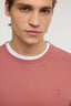 T-shirt slim fit in jersey stretch con ricamo 4