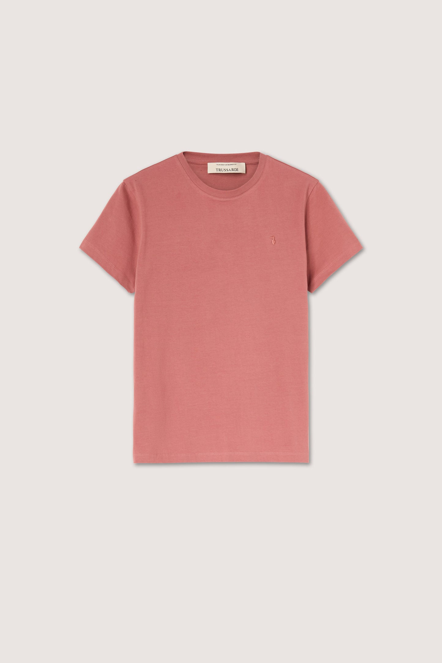 T-shirt slim fit in jersey stretch con ricamo 5|e2a4062323b5fc636936bdda6afef2ea4154282c67e15649b076a363b095eb7a