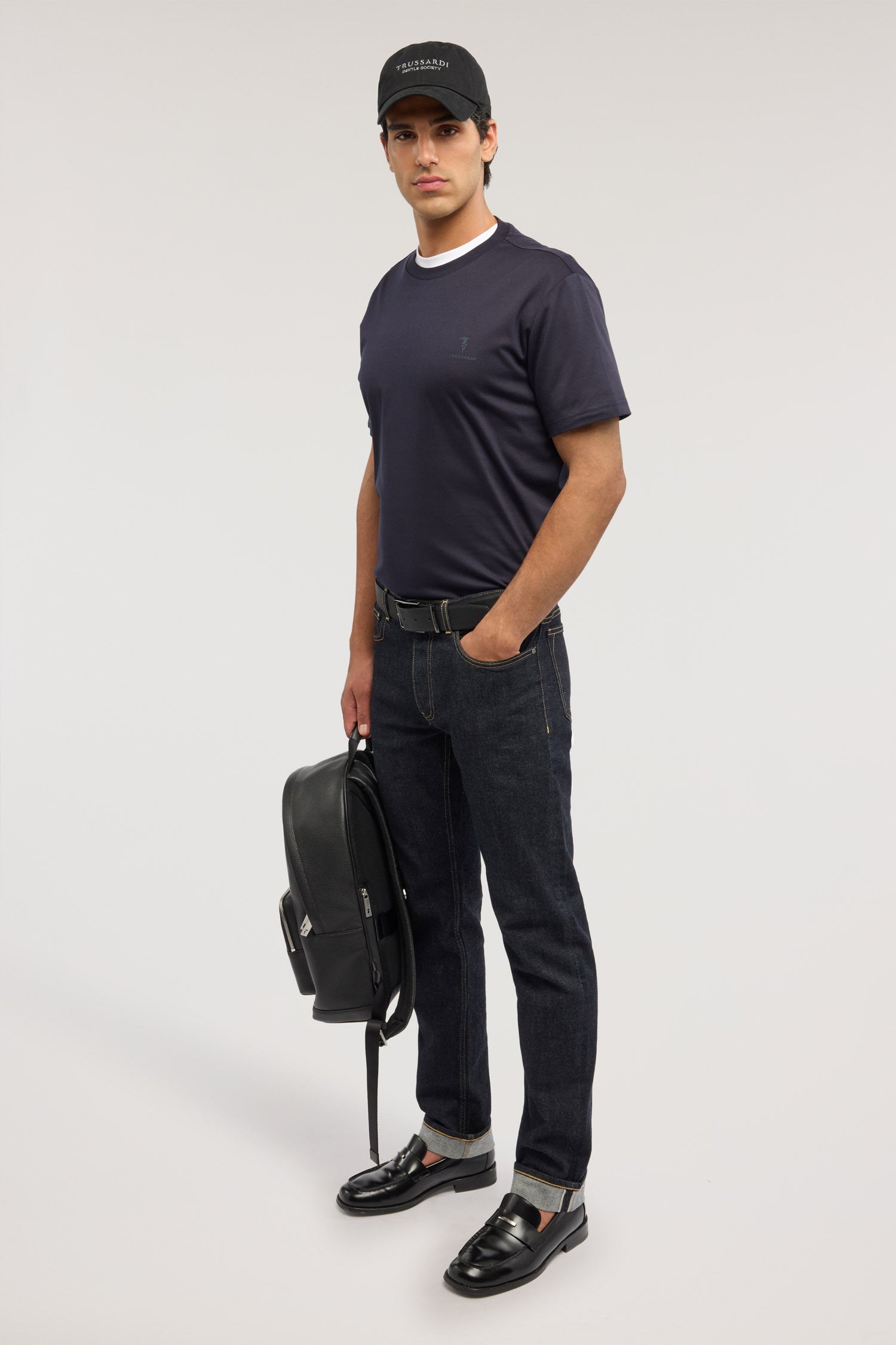 T-shirt regular fit girocollo in jersey mercerizzato con stampa levriero puntocuore 4|10ceaf12695881084e761f5fd4b465398d2b5b4a75652023af056d92c95f96c3
