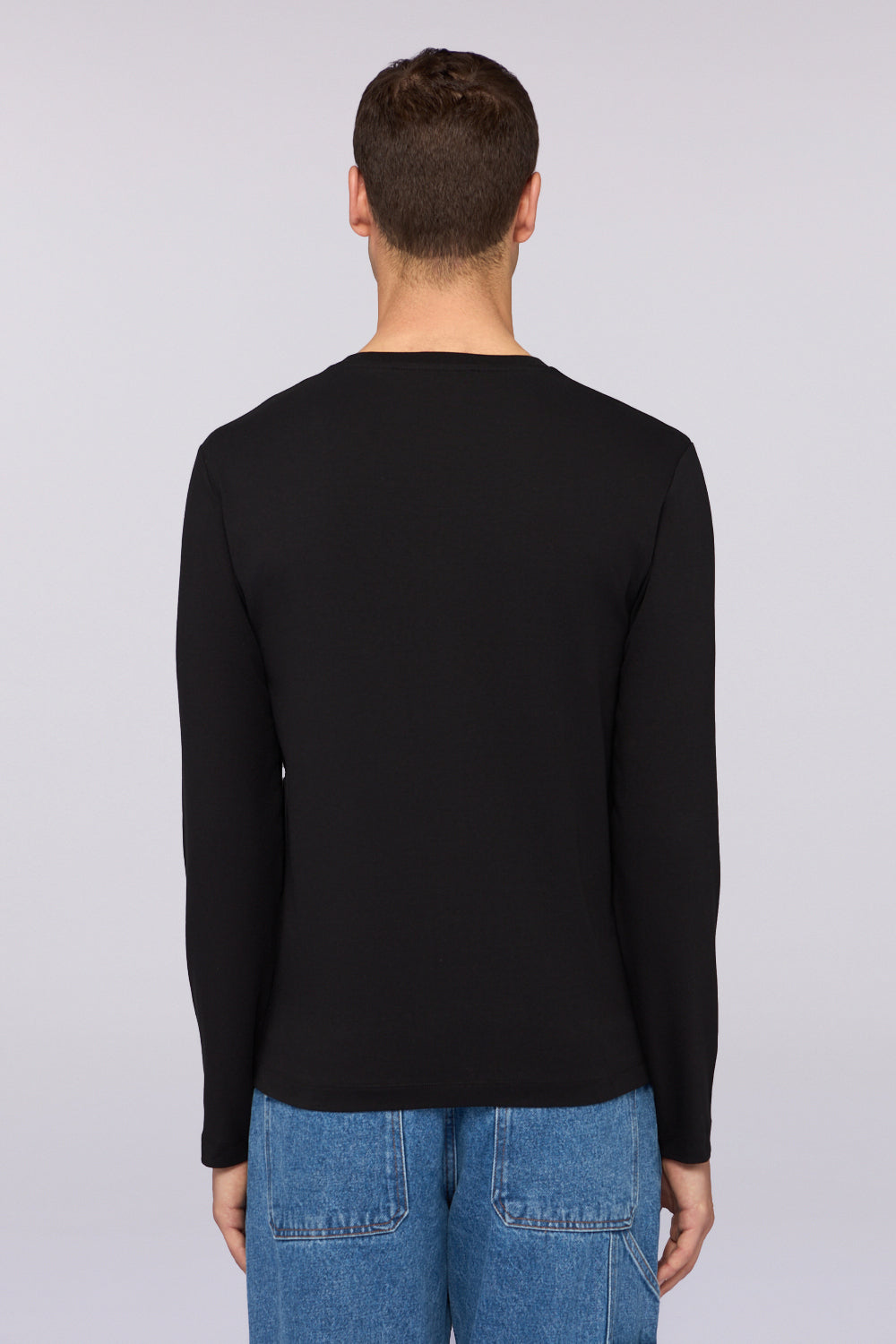 T-shirt slim fit in jersey a maniche lunghe 2|cff124c5fd29dbcd2fae0e6b564a1613f6e5633cd39c244cbbad51261a633a70