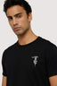 T-shirt regular fit con ricamo in contrasto 3