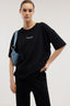T-shirt over con stampa in jersey di cotone 1