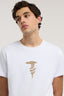 T-shirt regular fit in cotone con stampa 3