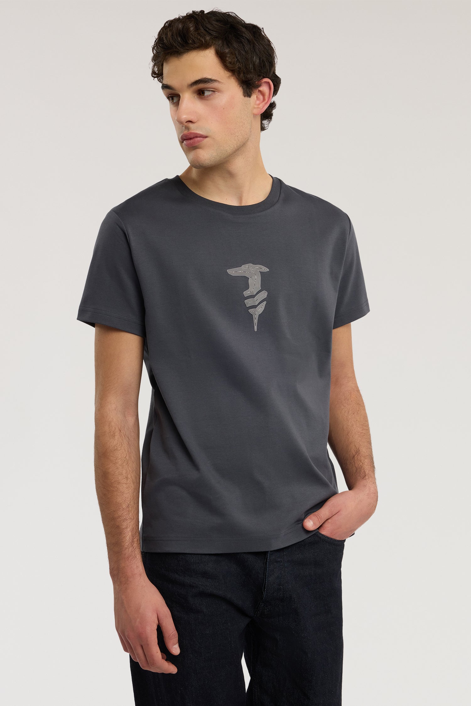 T-shirt regular fit in cotone con stampa 1|d3070ad26076b5cf61adc0dcd8f559c4aa507ea7fdb93a9142aa3f73e92286c0
