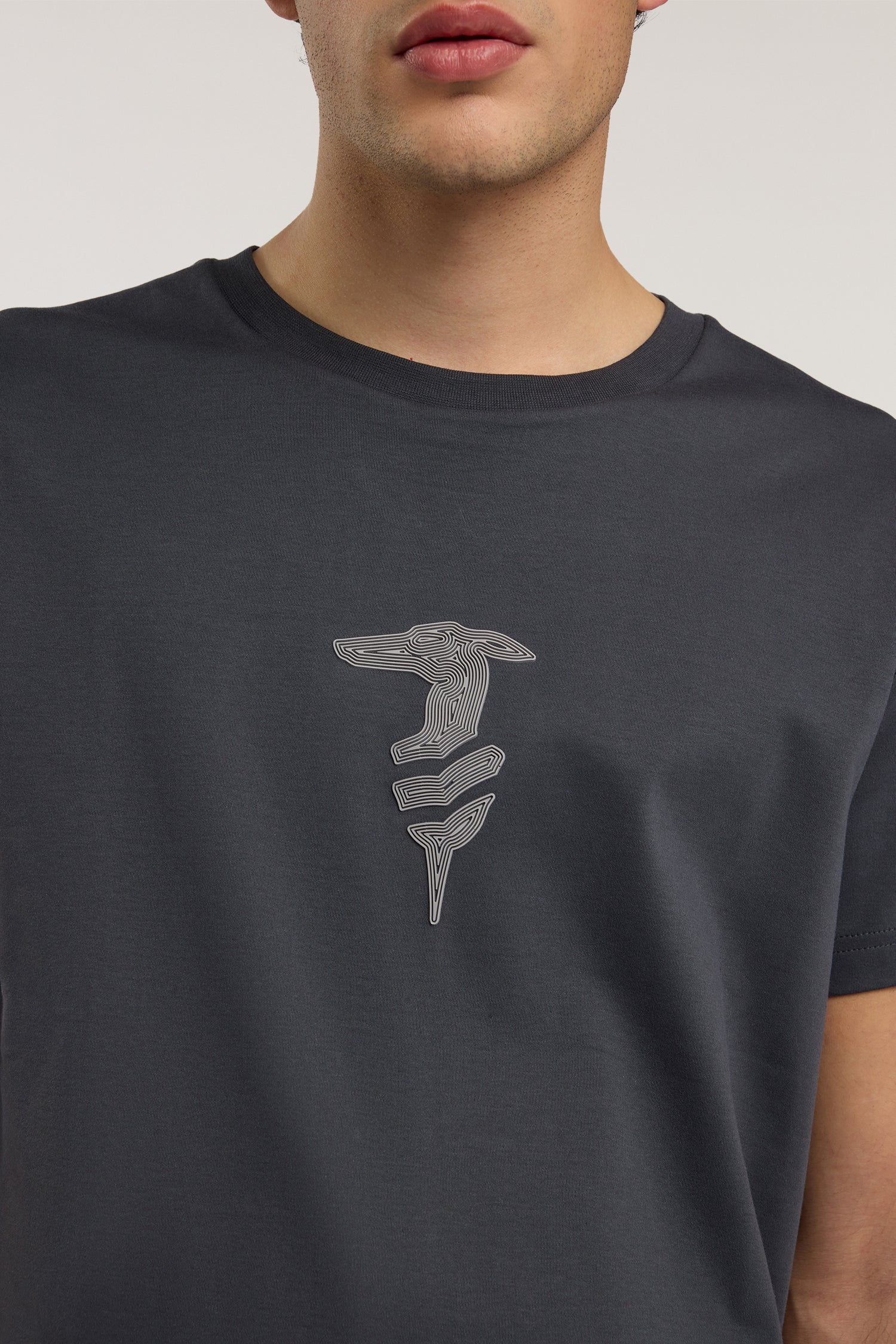 T-shirt regular fit in cotone con stampa 3|0916412320de423cda1a1586d736ec5d2d7e734407bbcc5f37e982c19502f44d