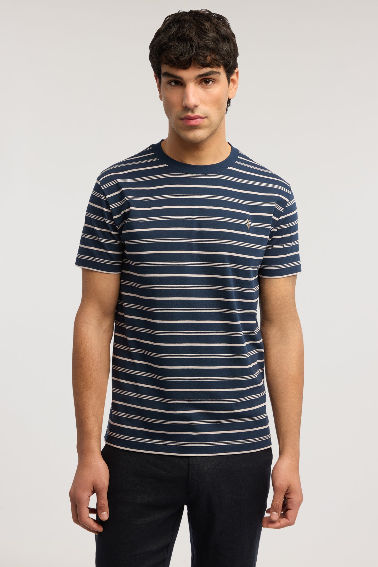 T-shirt regular fit in jersey a righe 1|1cc4d3d5b320cbb2b3f50665100379a568784e26ea681fa4166c0a53be43c159