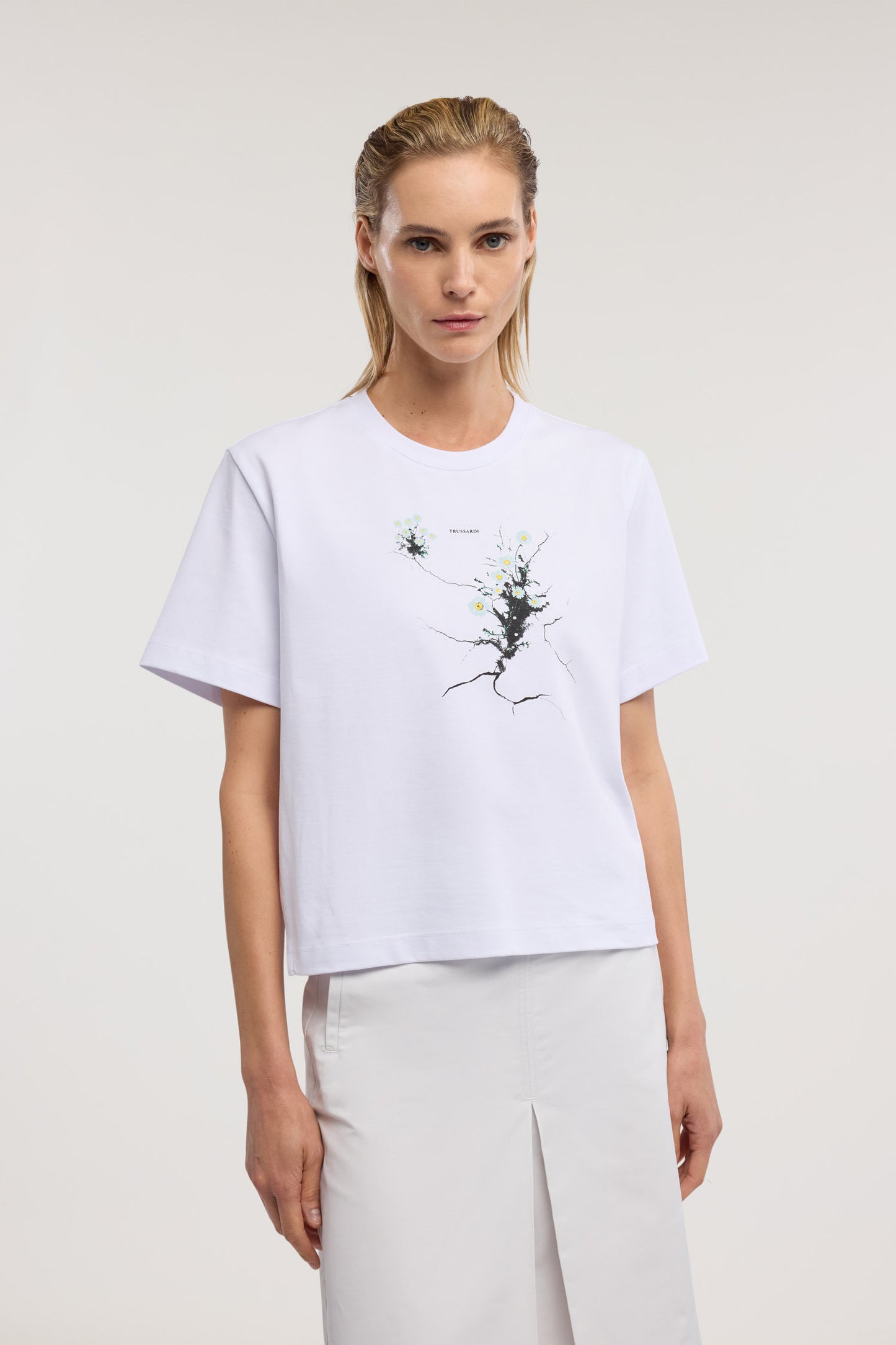 T-shirt Cropped in Cotone con stampa Urban Jungle 1|f3373ca387e10b0caa1c9296a8cfc4e070009dcddeb3f7aa44e83c7ce4e743b3