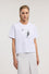 Cotton Cropped T-Shirt with Urban Jungle Print