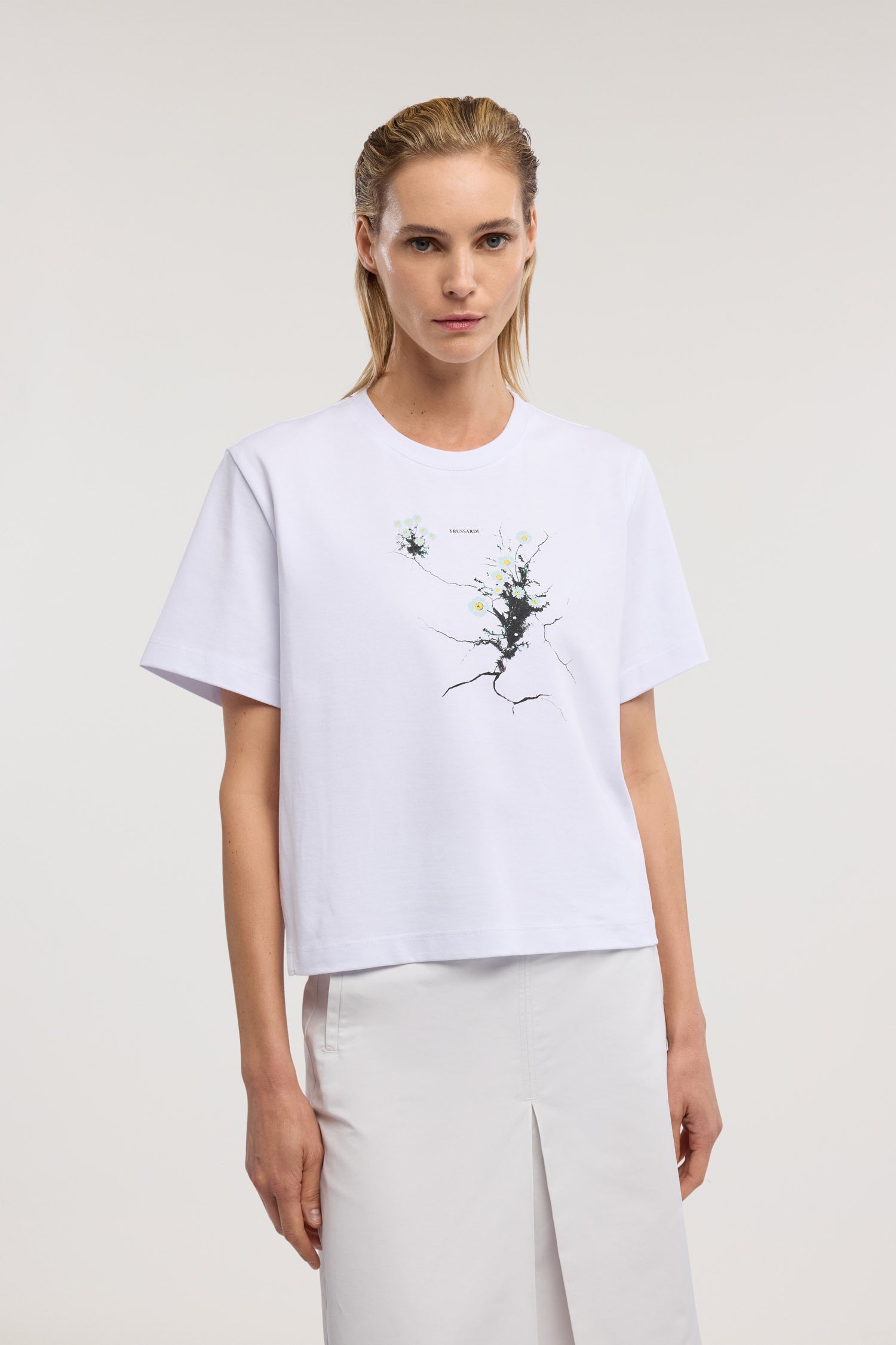 T-shirt Cropped in Cotone con stampa Urban Jungle 1|f3373ca387e10b0caa1c9296a8cfc4e070009dcddeb3f7aa44e83c7ce4e743b3