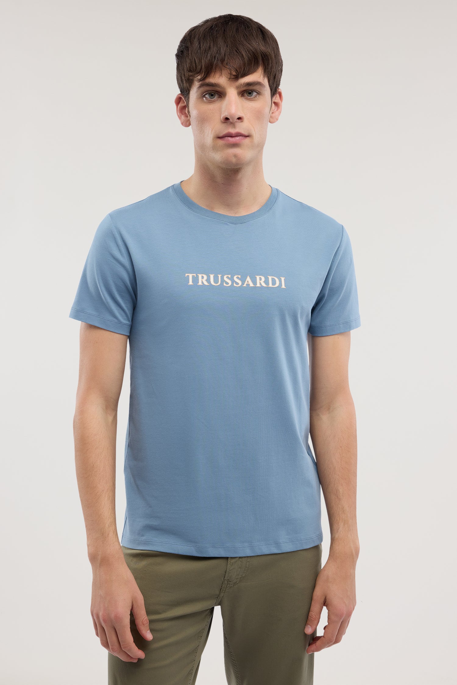 T-shirt slim fit con stampa in jersey stretch 1|b5e092dfcd25a44122ff80e88c1f5dd461dade1e17f360a51230fdedf014b4b8