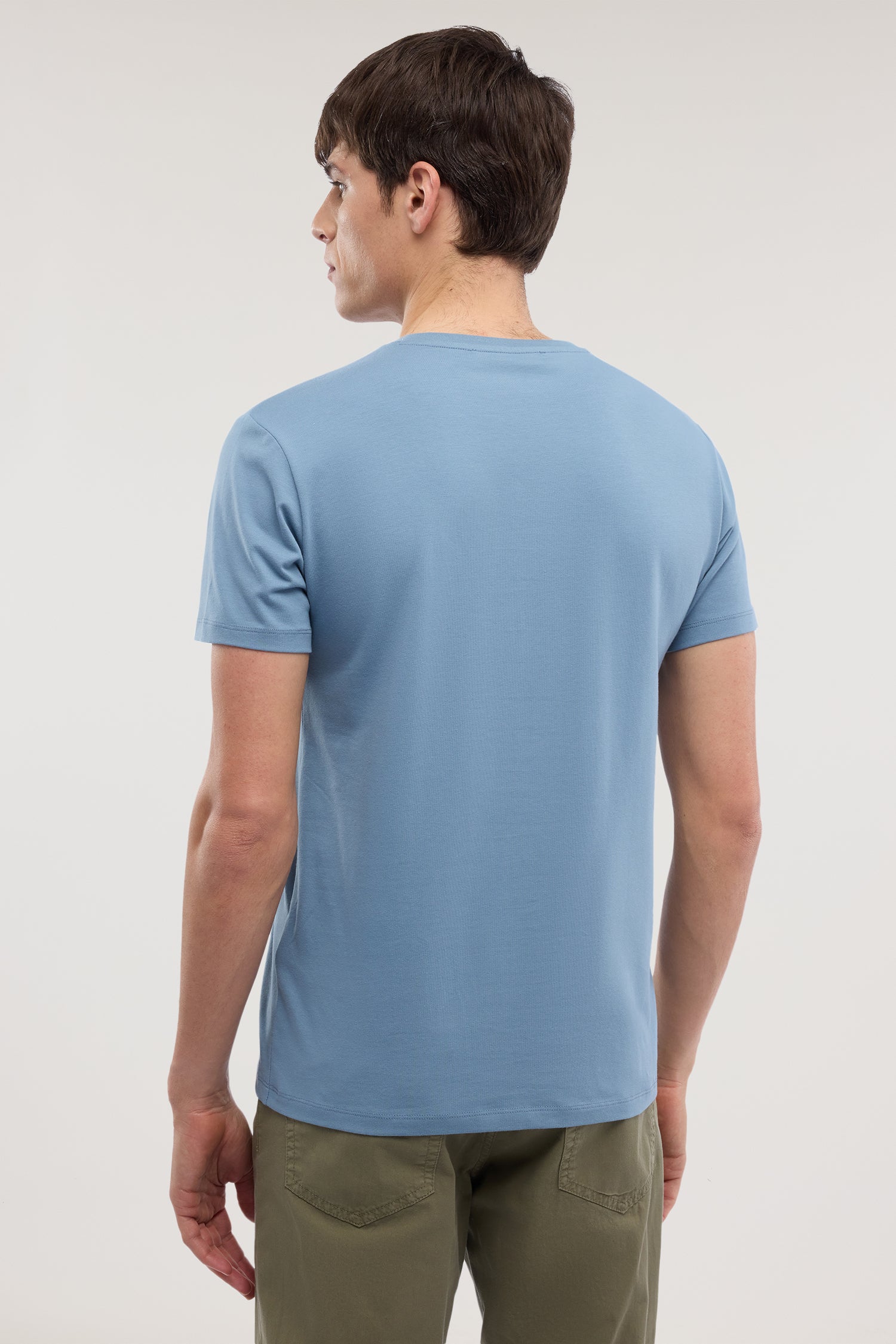 T-shirt slim fit con stampa in jersey stretch 3|9f07442be7346479e05f53ef8f892bbaf0ee113f4638561230f566908fa54a07