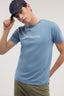 T-shirt slim fit con stampa in jersey stretch 2