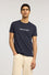 T-shirt slim fit con stampa in jersey stretch