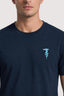 T-shirt regular fit con levriero dipinto in jersey 4