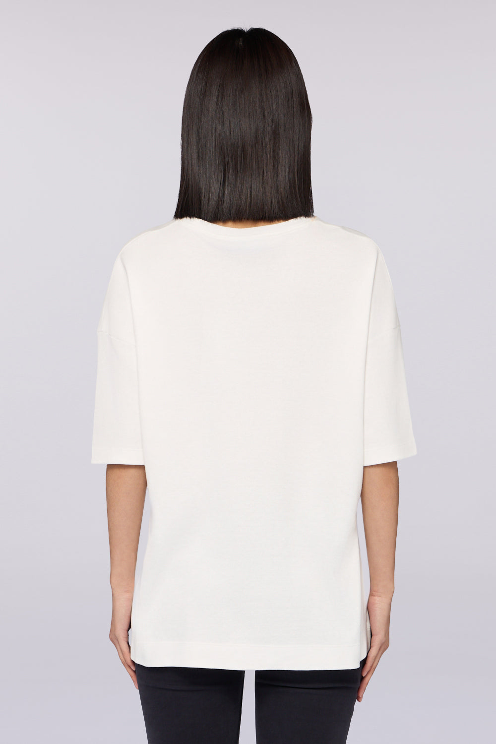 T-shirt over in jersey con stampa 2|127c21de9bb7bcad23a9c7e1b08c27942f27d23291de4097fe9f51158a332af3