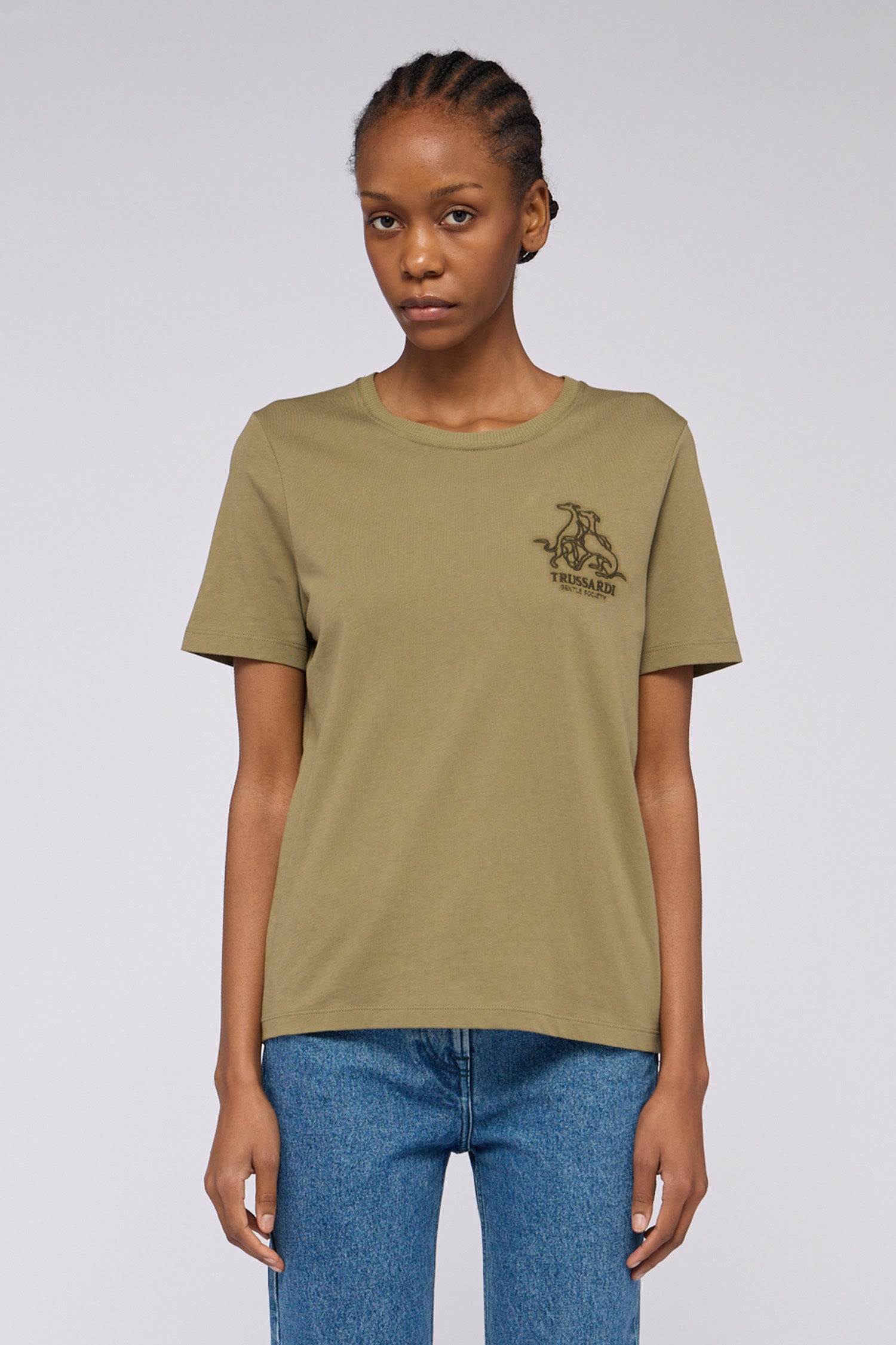 T-shirt regular fit con ricamo Gentle Society 1|dbfb212fd1078d8faa0c9e45f286e11d44c71e184bf373d495f7f0b9e051ae3b