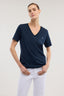 T-shirt regular fit scollo a V in cotone 1
