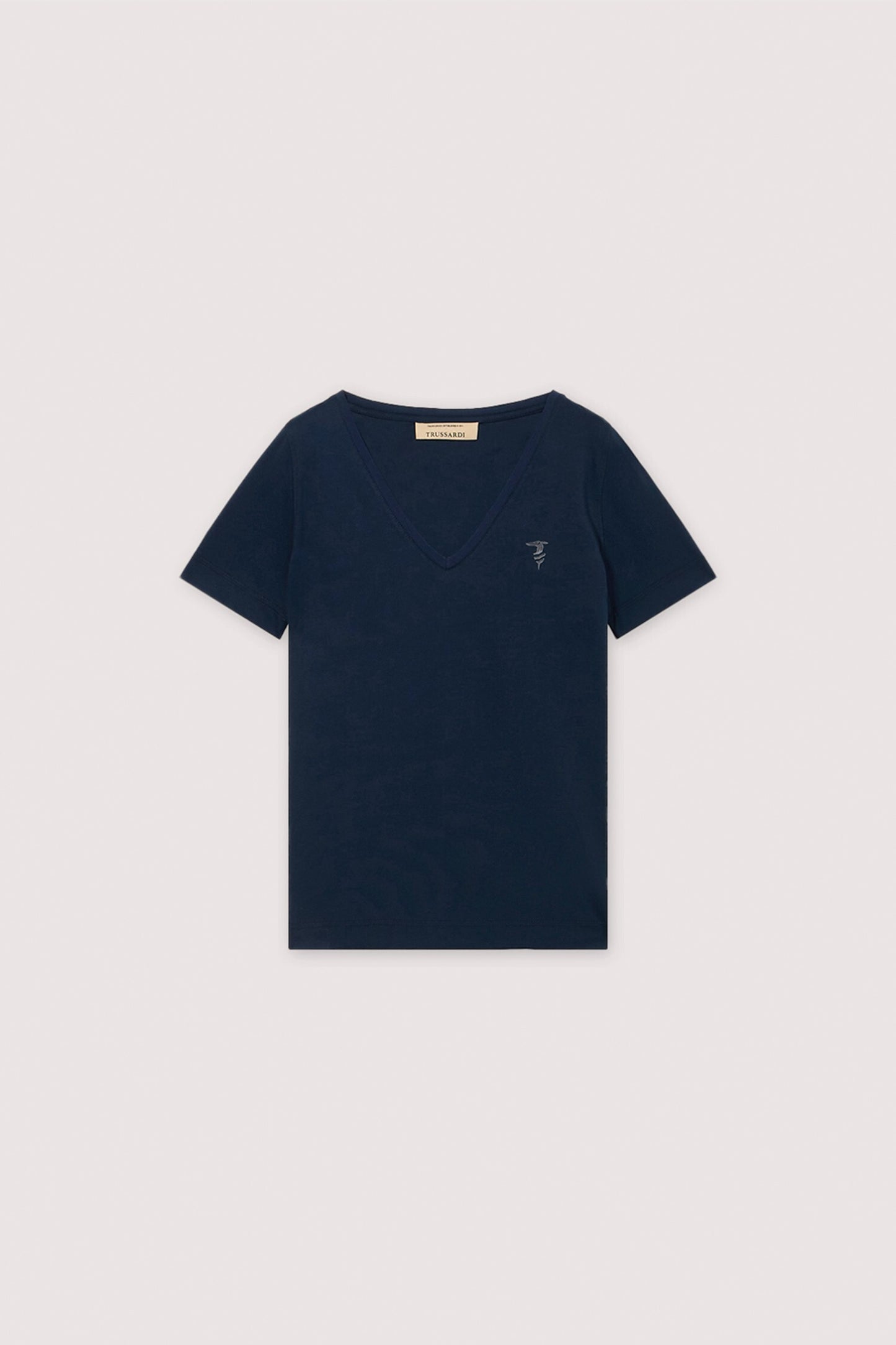 T-shirt regular fit scollo a V in cotone 5|717420897b7c75d720916715c651cfeeeec9fb7020b04cfae320138dd04f75dc