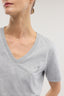 T-shirt regular fit scollo a V in cotone 4