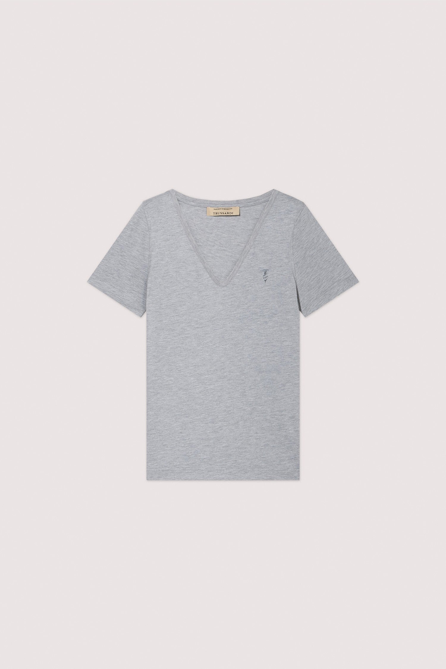 T-shirt regular fit scollo a V in cotone 5|c00638ad43cda311715f49aa24e5dc46d54b8c432c216688e0554e321fdf44a0
