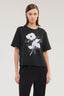 T-shirt boxy con spacchetto e stampa 2