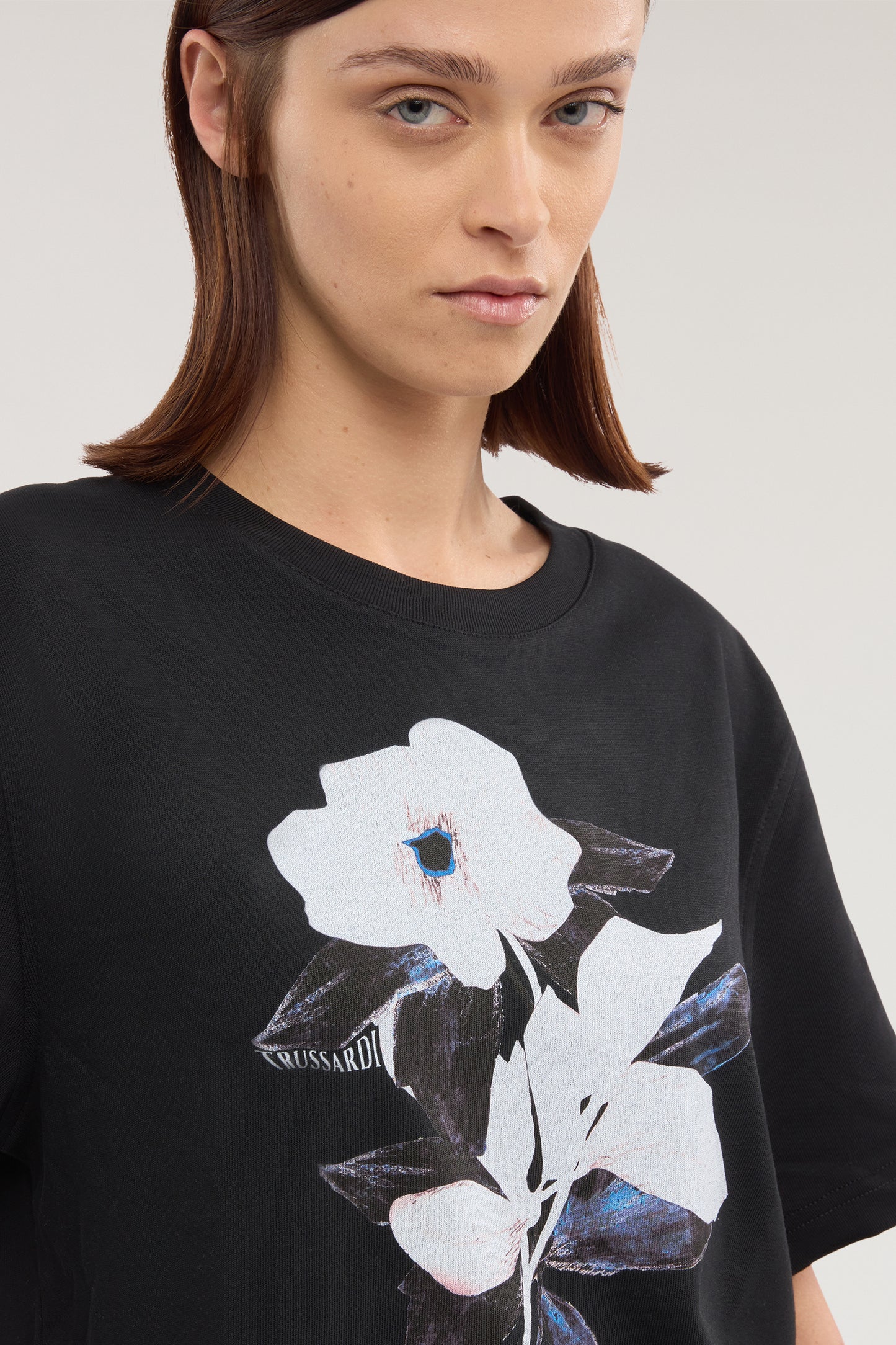 T-shirt boxy con spacchetto e stampa 1|20feffbffbff73a360a9ca945edfbef6f637c3463861c0c20eb0cdb5e3dc6940