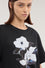 Boxy T-shirt with side slit and print