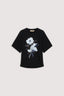 T-shirt boxy con spacchetto e stampa 5