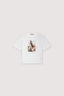 T-shirt boxy con spacchetto e stampa 5