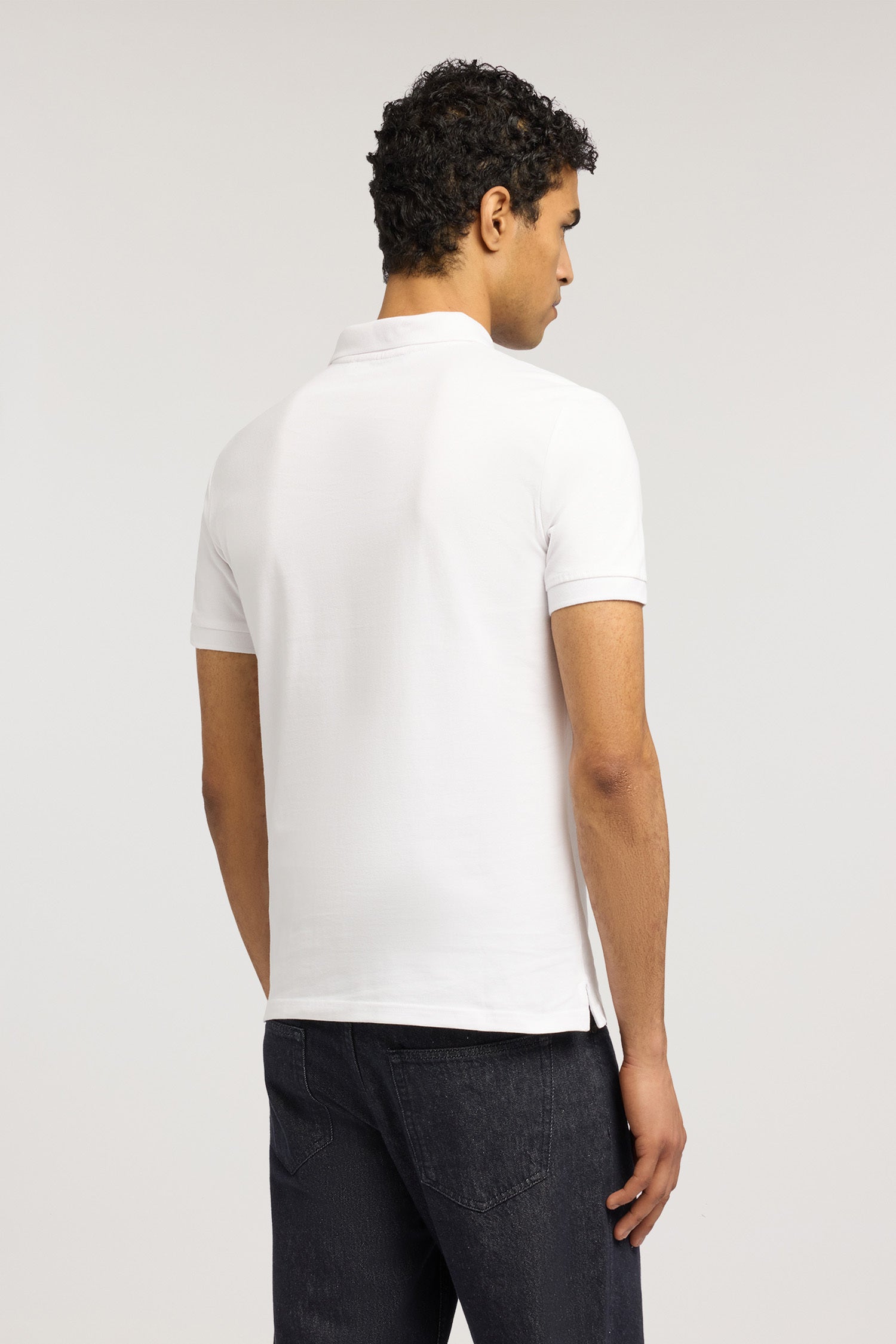 Polo slim fit in piquet stretch 2|47fba9ac002b8a76090cc6a0111575a8bc7559895944f221758bccef89b8de65