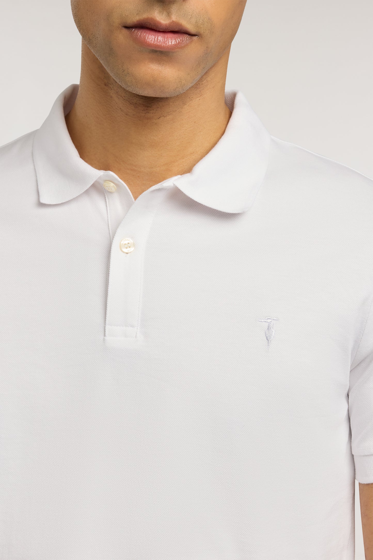Polo slim fit in piquet stretch 3|d1a5d60bcb7dea96f359543ad23d6e3522c924c11bbfbd680ceaaffd53cca617
