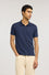 Polo slim fit in piquet stretch