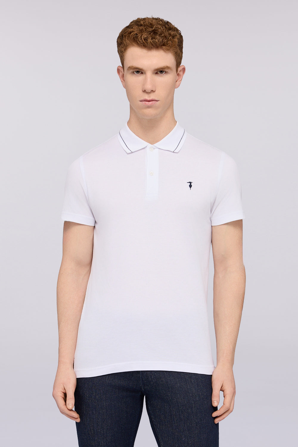 Polo regular fit in piquet 1|b965562081d488207b9ecac51cd2be63f97bb4f4505b957c3feadd8a17f5a58f