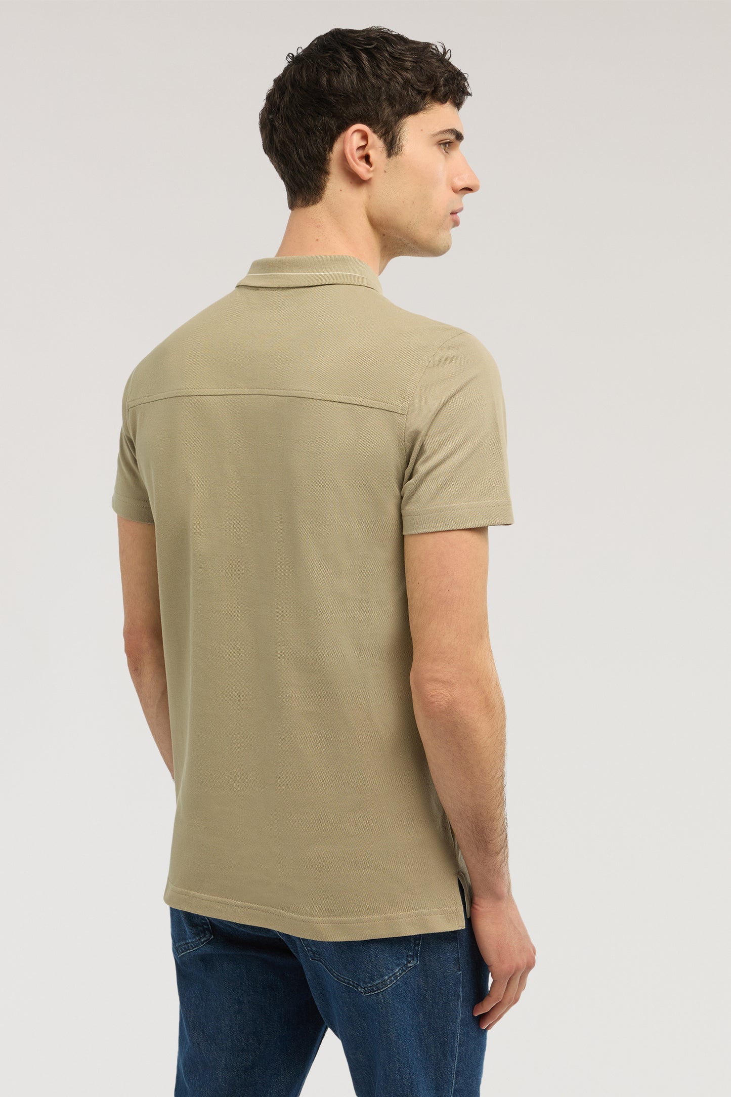 Polo regular fit in piquet 3|eda27969f7b31029ad7d75ae7010c26f1d53a467055d5b8844757441dff6e999