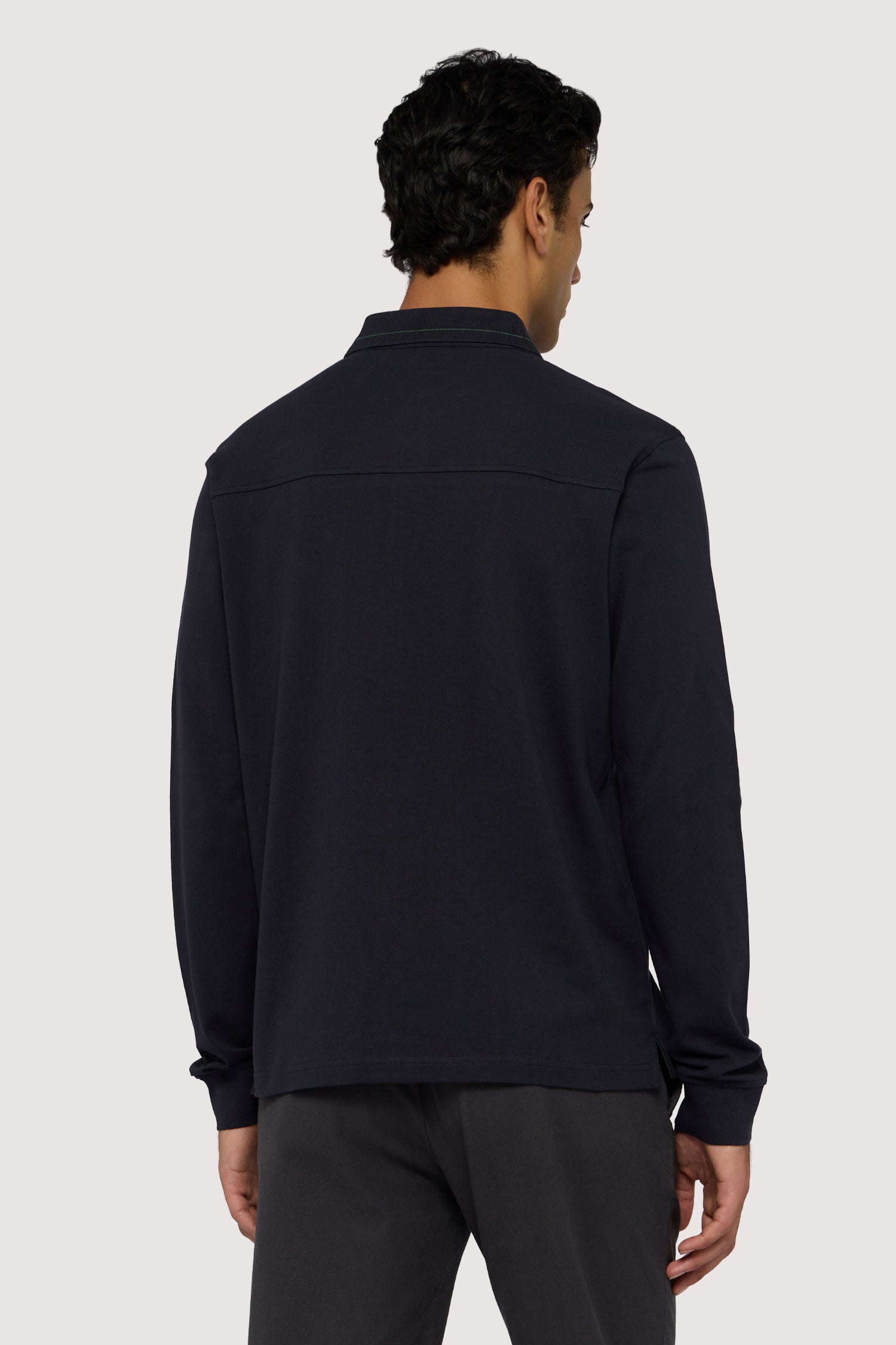 Polo a manica lunga regular fit in piquet 2|aff09e59fcc5dca747871392741fa31e54ccf5c543ef68e7d6774eb65cfa0ef8