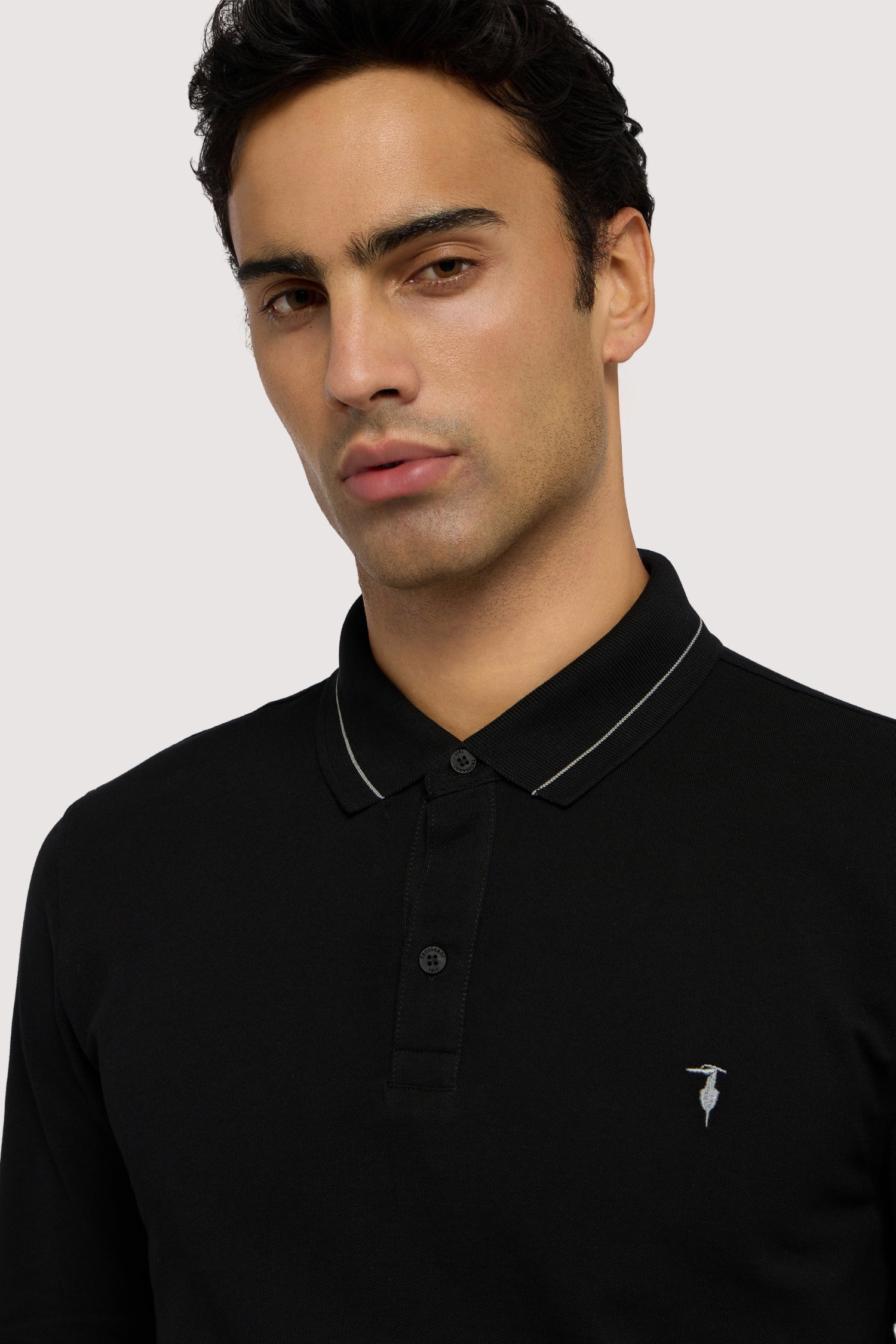 Polo a manica lunga regular fit in piquet 3|d72eac2cb06ff2c1861010aeb29a520fddac70d624504bf29bf871910b0ab613