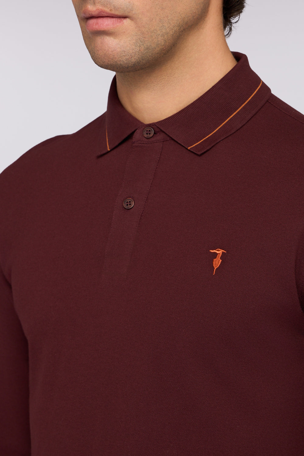 Polo a manica lunga regular fit in piquet 3|abb897ab4e177679e04dc664add3e4498c040768c1df50c1def6cc77b68a115b