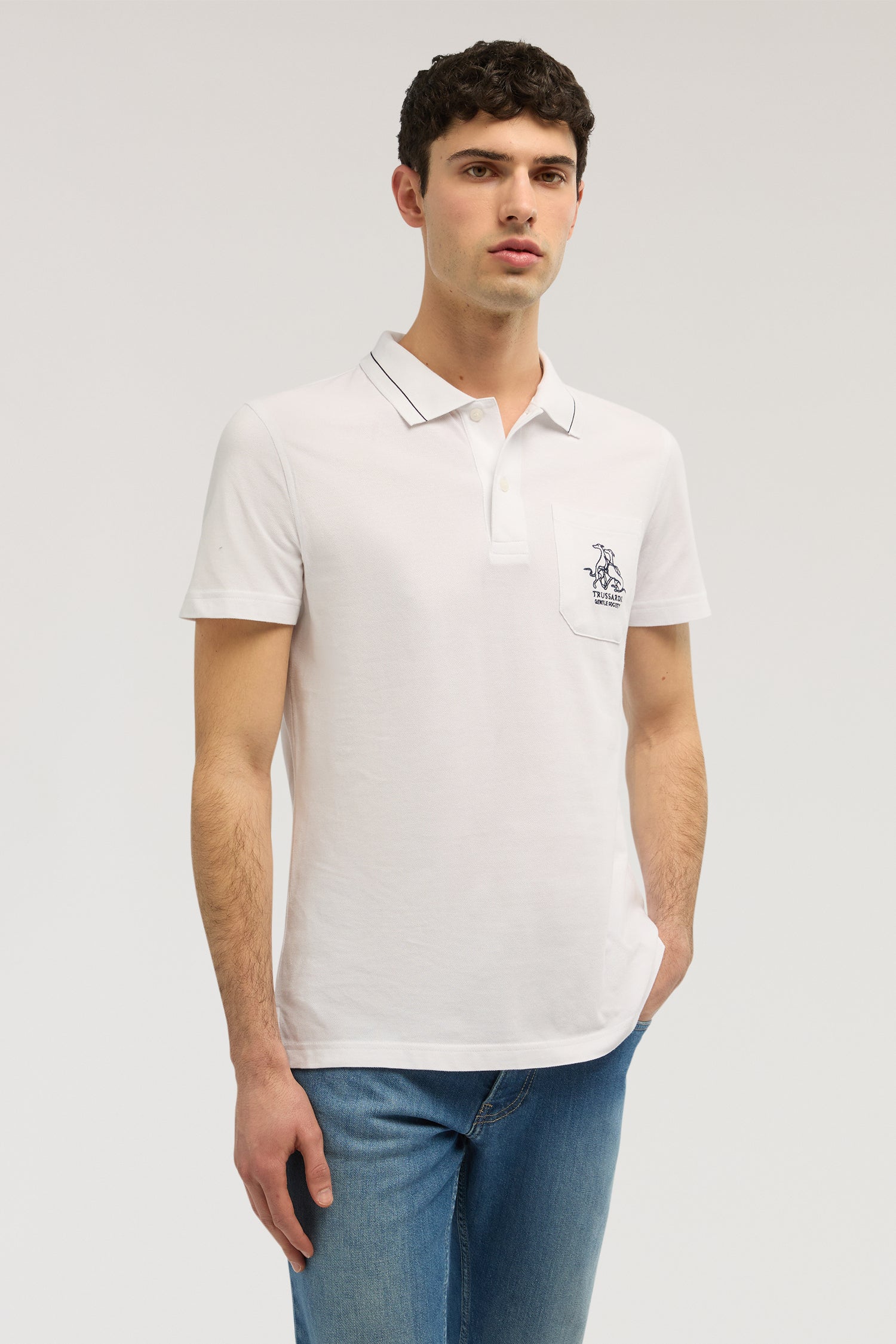 Polo regular fit con tasca in piquet 1|6fbb5091fb01f50af0e4f956715182417f3dfe1137e8fec67454437836ec8460