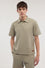 Waffle-effect jersey polo shirt