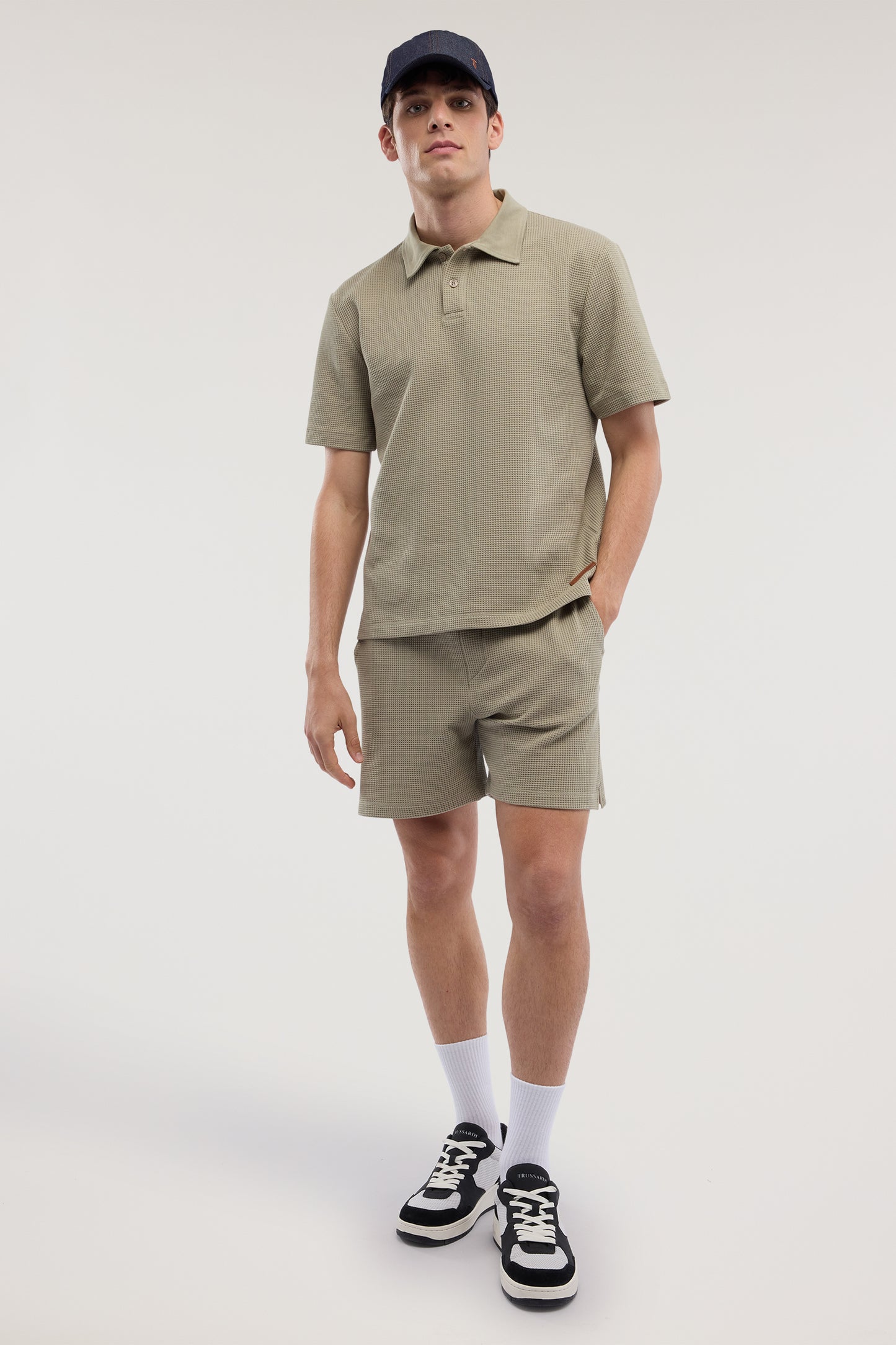 Polo in jersey effetto waffle 4|f71cfc44c95c45f490099d988eaf33ae4de42d74b2f38c6705dabe4069f1b299