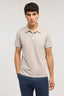 Polo regular fit in piquet tecnico 1